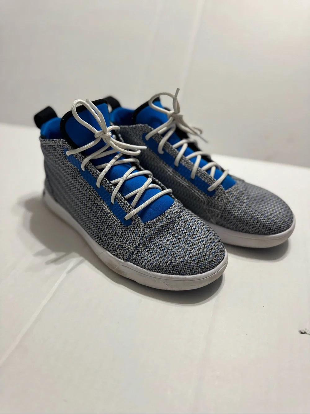 Converse Junior All Star Ultra Mid Grey Blue Athletic Sneakers Size 3